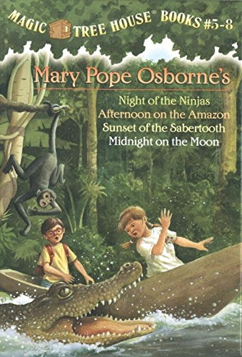 Magic Tree House Boxed Set, Books 5-8: Night of the Ninjas, Afternoon on  the , Sunset of the Sabertooth, and Midnight on the Moon