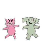 Load image into Gallery viewer, ELEPHANT & PIGGIE Enamel Pin Set