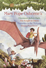 Load image into Gallery viewer, Magic Tree House Boxed Set, Books 1-4: Dinosaurs Before Dark, The Knight at Dawn, Mummies in the Morning, and Pirates Past Noon