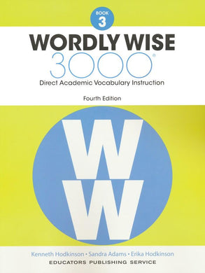 Wordly Wise 3000 Student Book 3 and Answer Key Set (4th Edition)
