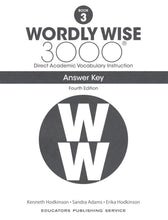 Load image into Gallery viewer, Wordly Wise 3000 Student Book 3 and Answer Key Set (4th Edition)