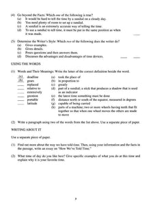 Reading Comprehension in Varied Subject Matter Book 3  (Grade 5) and Answer Key Set