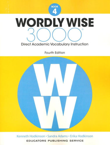 Wordly Wise 3000 Student Book 4 and Answer Key Set (4th Edition)