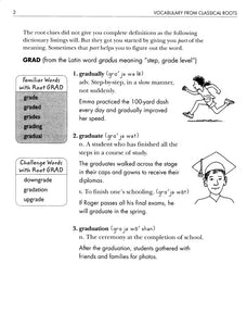 Vocabulary from Classical Roots Student Book 4 and Answer Key Set