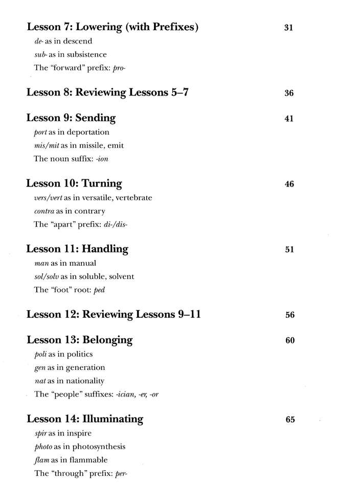 Vocabulary from Classical Roots Student Book 6 and Answer Key Set ...