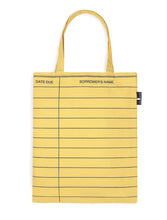 Load image into Gallery viewer, Library Card: Yellow Tote Bag