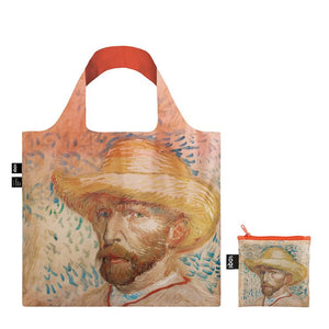 VINCENT VAN GOGH Self Portrait with Straw Hat Bag