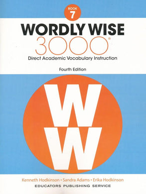 Wordly Wise 3000 Student Book 7 and Answer Key Set (4th Edition)