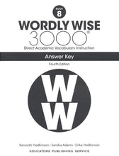 Load image into Gallery viewer, Wordly Wise 3000 Student Book 8 and Answer Key Set (4th Edition)